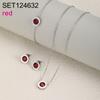 Round Crystal Stainless Steel Bracelet Coloful Moissanite Bracelet  for Gifts