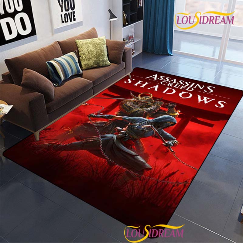 Game Ass Creed Carpet for Living Room Bedroom Rug Table Kids Kitchen Door Unslip Floor Mat Birthday gift photography props Rug