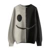 Men's Long Sleeve Pullover Sweater Casual Halloween Print Knit Oversized Sweater