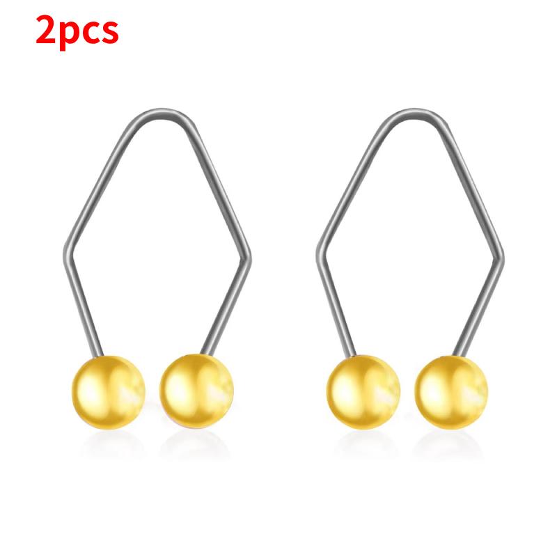 

1 Pair Alloy Dimple Maker For Cheeks Pearl Facial Dimple Make Tool Training золотий