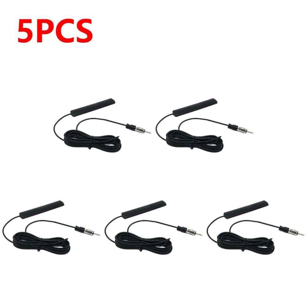 DC5-12V Car Interior Hidden Amplified Antenna Car Electronic Radio Antenna 85-860Mhz Car Radio Patch Aerial for Car Truck