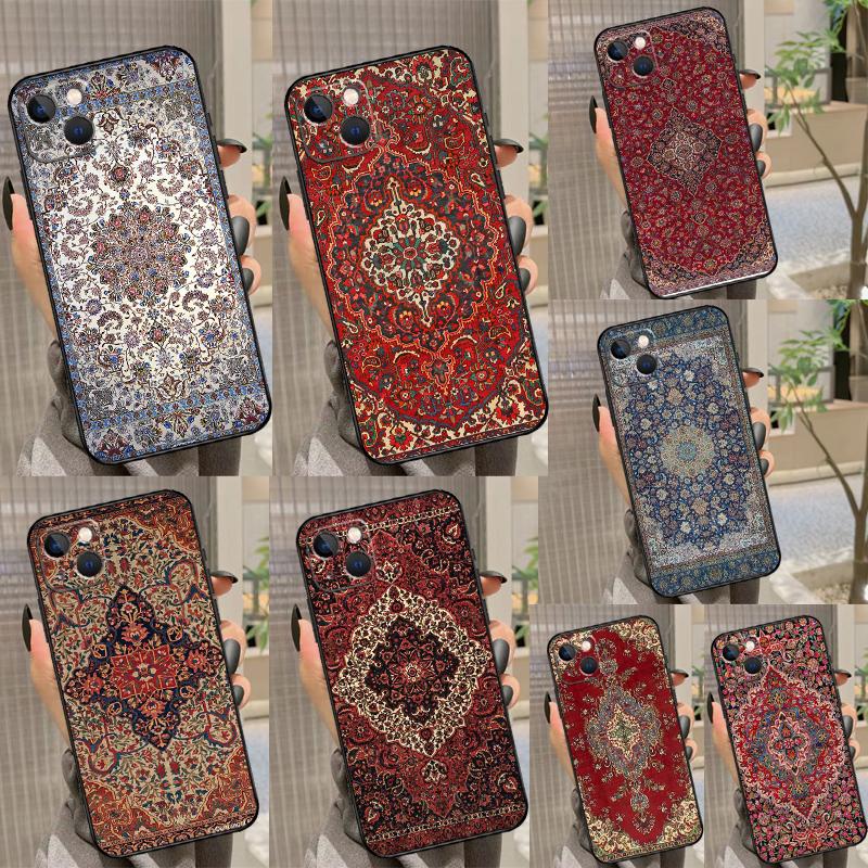 Persian carpet Floral pattern Case For Samsung Galaxy A54 A34 A14 A55 A35 A33 A53 A13 A23 A17 A06 A16 A56 A36 A52 A32 A15