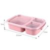 1/2pcs Wheat Straw Lunch Box Portable Bento Box With Compartment Picnic Bento Box Fruit Container Microwave Oven Dinnerware