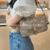 Womens Genuine Leather Crossbody Bag Fashion Versatile Shoulder Large Capacity Khaki Series