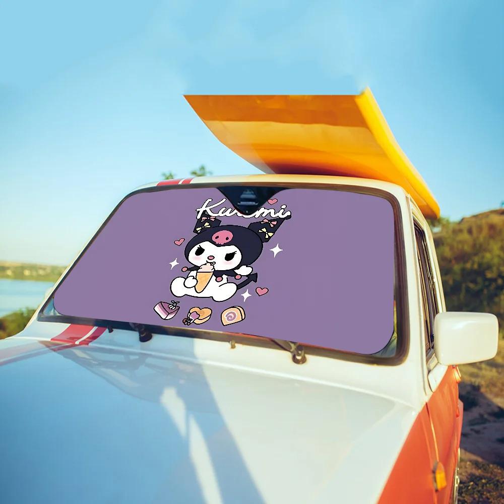 Kuromi Car Sunshade Windshield - Fun Sun Protection