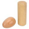 2KS Dřevěné vajíčko chrastítko Přírodní Bezpečné Hudební Ruční Perkusní Nástrojová Sada pro Děti