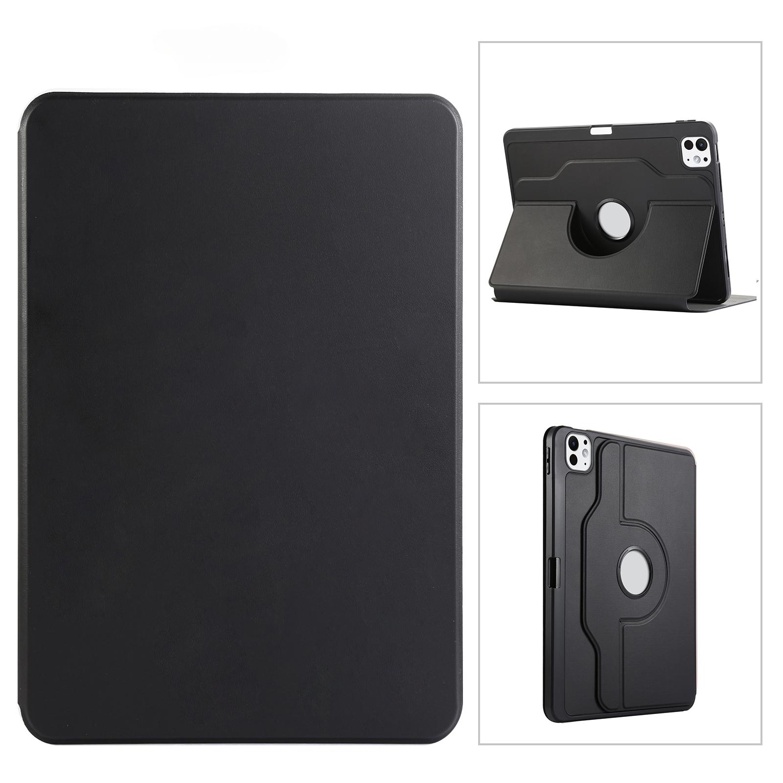 

Чехол для iPad Pro 11 2024 Funda Soft PU Leather Flip Rotate Covers для Apple iPad Air 4 Air 5 Air 6 Case Protective Shell iPad Air 4 5 6 чёрный