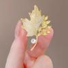1Pc Classic Maple Leaves Brooch for Men Women Simple Plant Brooches Pins Jewelry Trendy Accessories Summer Holiday Gifts