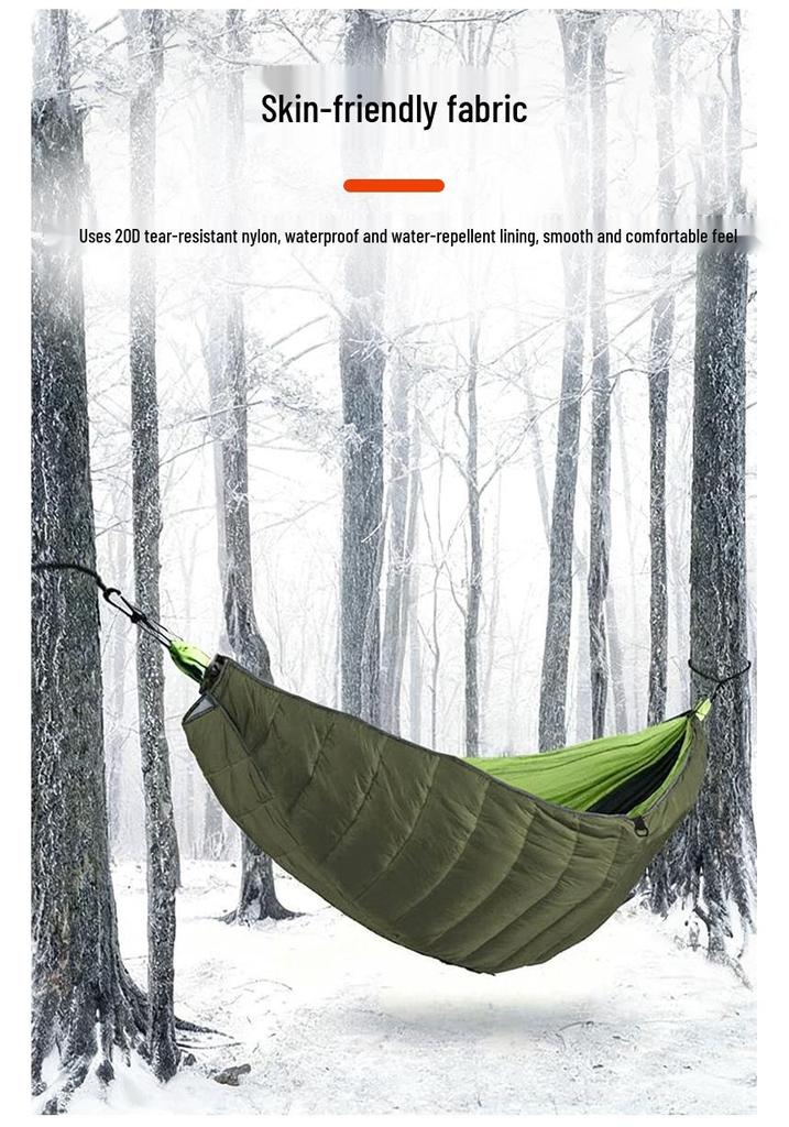 Lightweight Double Sleeping Bag Hammock: Portable, Cold-Protective, Warm Quilt for Outdoor Camping