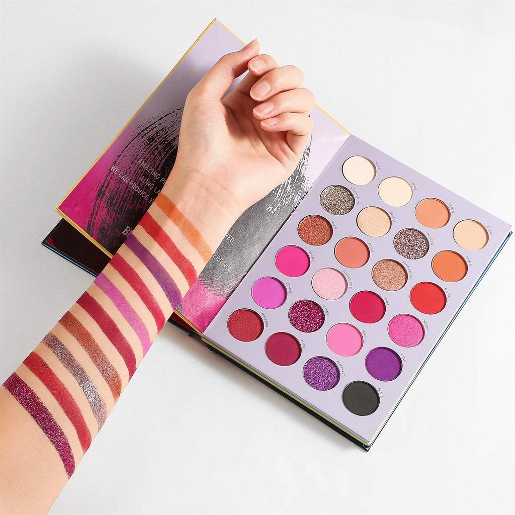 eyeshadow pearly matte and powder 72-color palette, high-gloss eyeshadow, waterproof, sweat-proof, long-lasting, pigmented, smudge-resistant