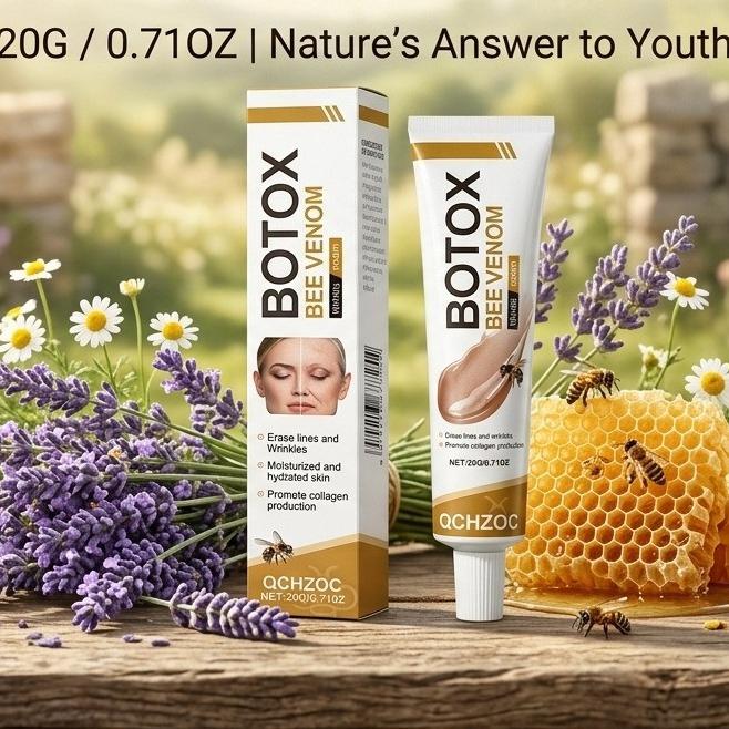 Bee Venom Anti Wrinkle Face Cream Deep Hydration and Skin Firming Treatment, Fast Absorbing Wrinkle Reducer for Youthful Glow