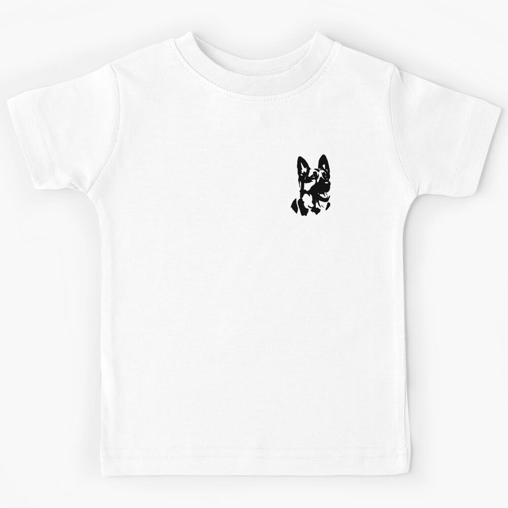 German Shepherd Minimalist Dog Kids T-Shirt 130