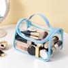 Zippered Travel Cosmetic Bag Transparent PVC Waterproof Cosmetic Bag  Daily Travel