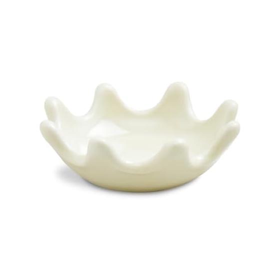 Natural69 Milk Crown Chopstick Rest Bean Dish - Banana Milk Tableware, Chopstick Rest, Microwave & Dishwasher Safe, Made in Japan, Nordic Ceramic,