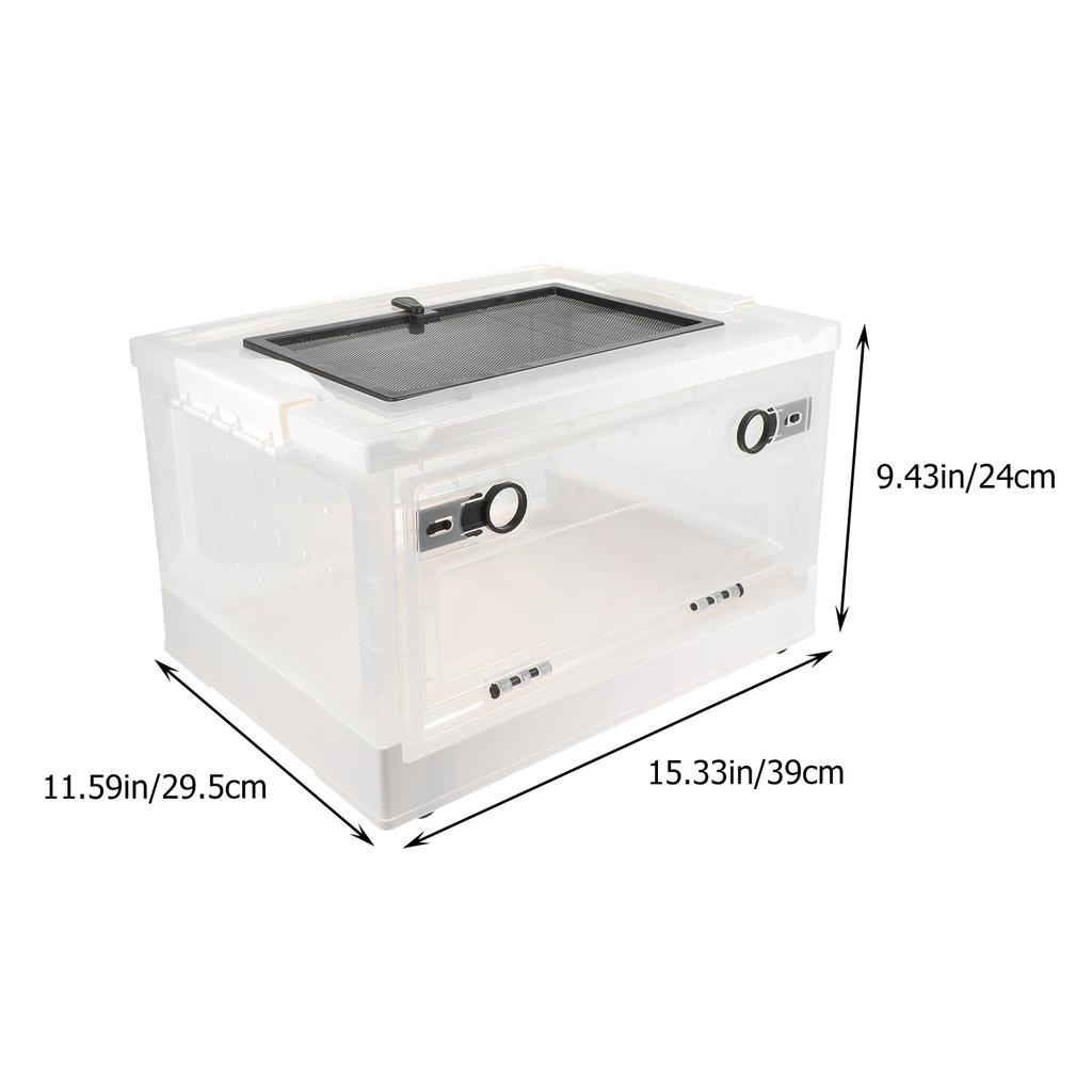 Plastic Hamster Cage Insulated Pet Terrarium Breathable Design Durable Foldable Storage Easy Feeding Houses Lightweight Compact