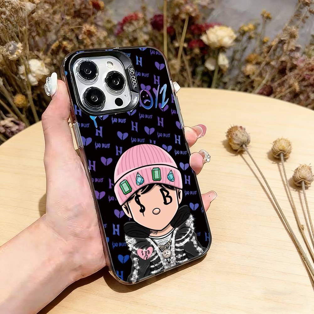 

J-Junior H S-Sad Boyz Phone Case For iPhone 17,16,15,14,13,12,11 Plus,Pro Max,XS,Colorful Silver Black Cover iPhone13