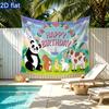 Party Backdrop Flat Banners Cute Panda Celebrations Wedding Enthusiasts Photo Booth Background Front Door Decor