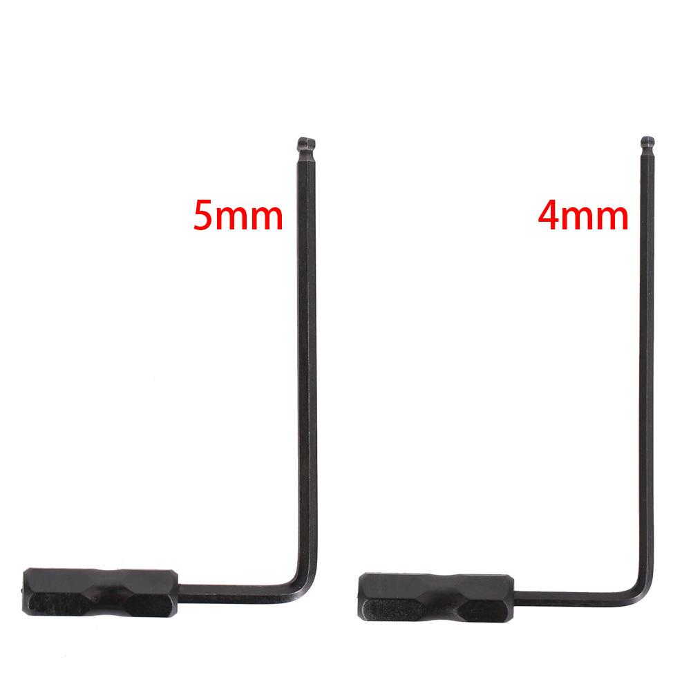 Folk Martin Guitar Wrench Set: 4mm & 5mm Black Metal Inner Hex for Tuning and Neck Adjustments