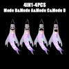 1-4PCS Halloween LED Floating Ghost Decoration Hanging Glowing Figure Prop for Outdoor Yard Haunted House Party Scene Use
