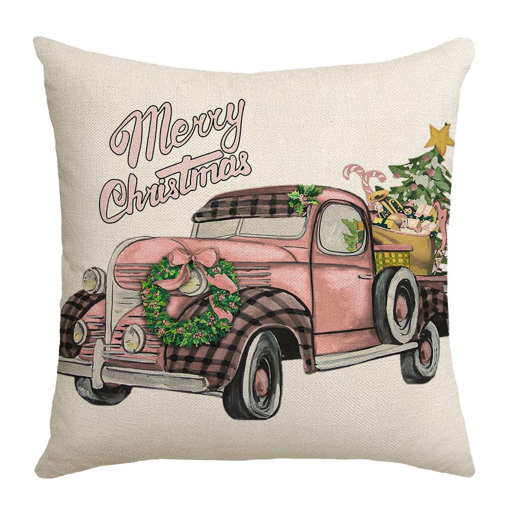 New Christmas Autumn and Winter Pillow Santa Claus Home Cushion Pillow Cover Cushion