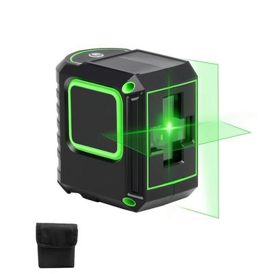 Mini Laser Level: 2-Line Green Light, Strong & Thin, Auto-Winding