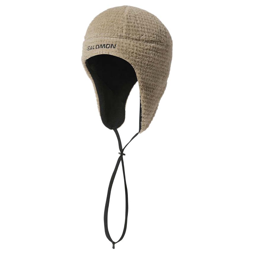 SALOMON Polyester Trapper Hats Men s Khaki LC2671900 F