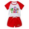 2025 Kids' Summer Outfit: Boys & Girls Casual Two-Piece Set - T-Shirt & Hot Pants