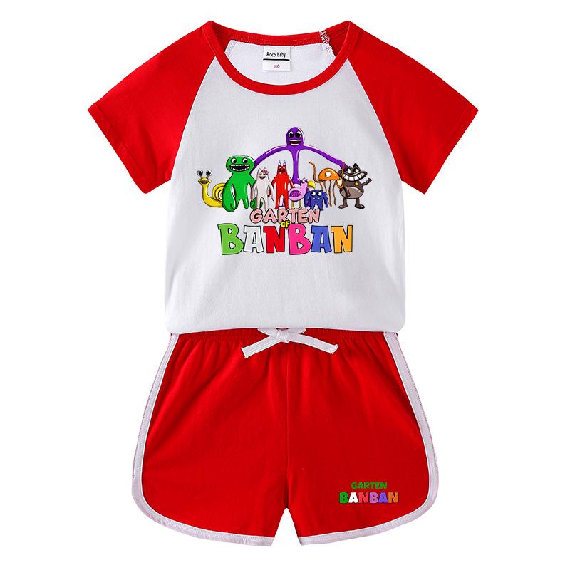 2025 Kids' Summer Outfit: Boys & Girls Casual Two-Piece Set - T-Shirt & Hot Pants