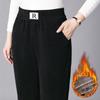 R standard warm fleece thickened arctic fleece casual pants for women's winter new high-waisted slim pants Harlan pants for women