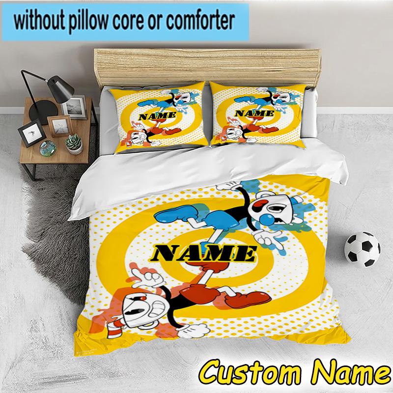 Custom Name Rug Cuphead Rug, Office Rug, Indoor Rug, Chair Rug, Living Rooms, Doormat Made From Home Decor Birthday Christmas Gifts