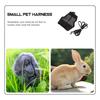 1Set Pet Traction Rope Breathable Bunny Harness Rabbit Walking Leash Set Outdoor Small Pet Harness Supplies Bunny Leash Set