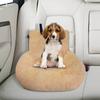 Removable Washable Cushion with Safety Straps Non-slip Dogs Travel Bed Plush Pet Car Seat for Small & Large Dogs