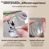 Transparent Rectangle Nail Art Stamper With Scraper Silicone Head Transfer Tool Fast Clear Jelly French Stamping Manicure