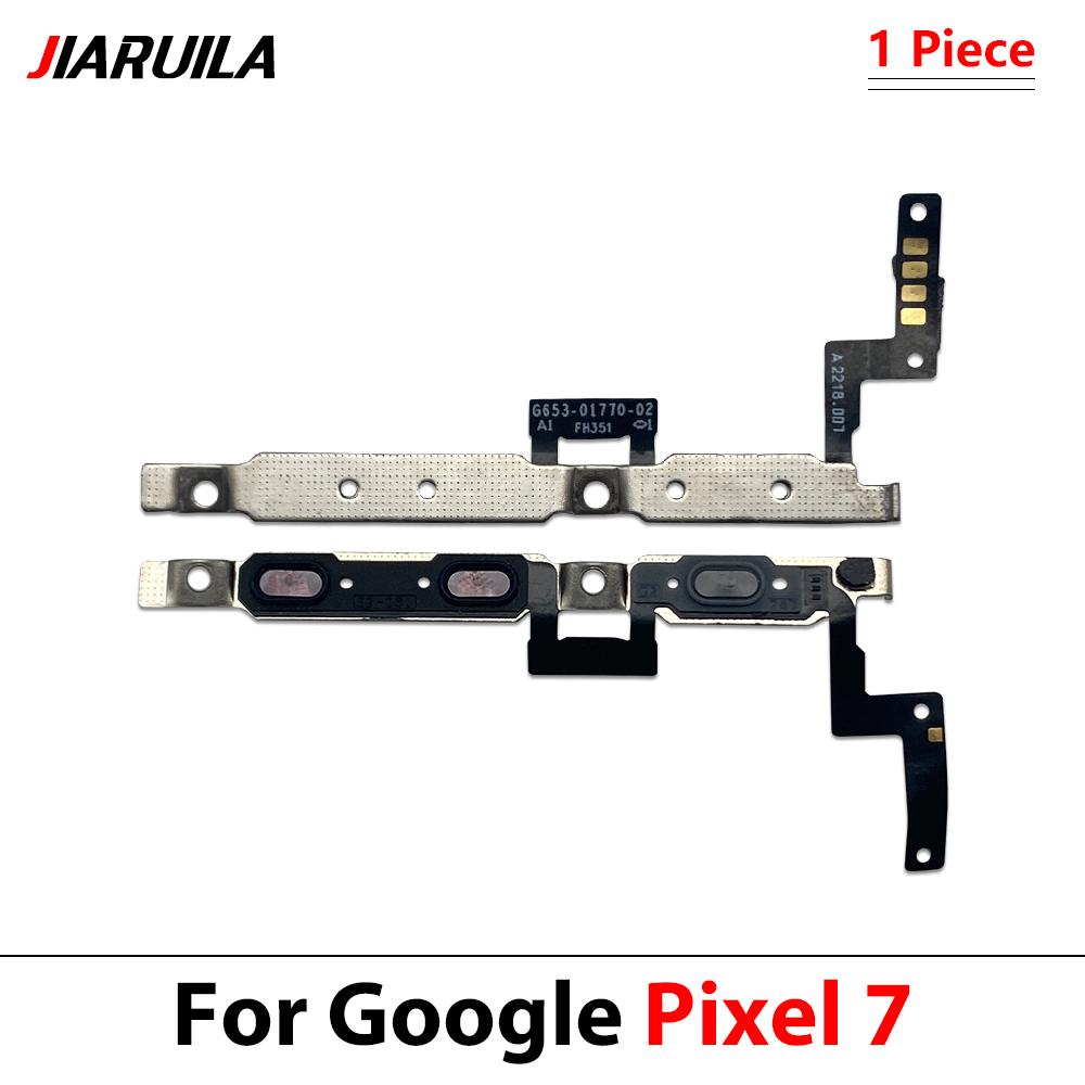 Power Switch On/Off Button Volume Control Key Button Flex Cable For Google Pixel 5 5A 6 6A 7 7A 8 9 Pro XL