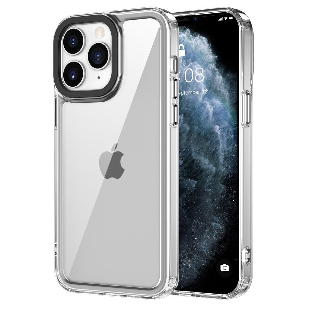 Custodia Trasparente di Lusso in Acrilico per IPhone 16 15 14 13 12 11XS XS Max XR 8 7 Antiurto Ultra Sottile Protettore Copertura a Protezione Totale