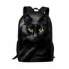 Zaini Notebook Gatto Figo Novità Lusso Zainetti Scolastici per Studenti Stampa 3D Oxford Impermeabile Zainetti per Laptop Ragazzi/Ragazze