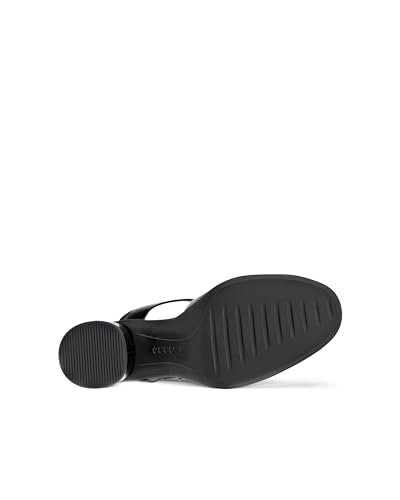 ECCO Sculpted LX 55 Genuine Leather Women's Strap Heel Sandals, Black, Size 24.5 Cm, 3E