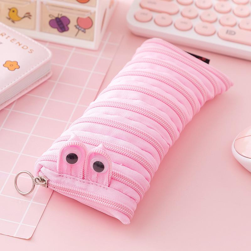 Entzückendes Canvas Reißverschluss Federmäppchen Für Kinder Niedliche Kreative Koreanischer Stil Schreibwaren Tasche