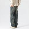 Heavy Autumn and Winter Loose Wide-leg American High Street Non-elastic Jeans Men's Trendy Brand Retro Old Versatile Long Pants