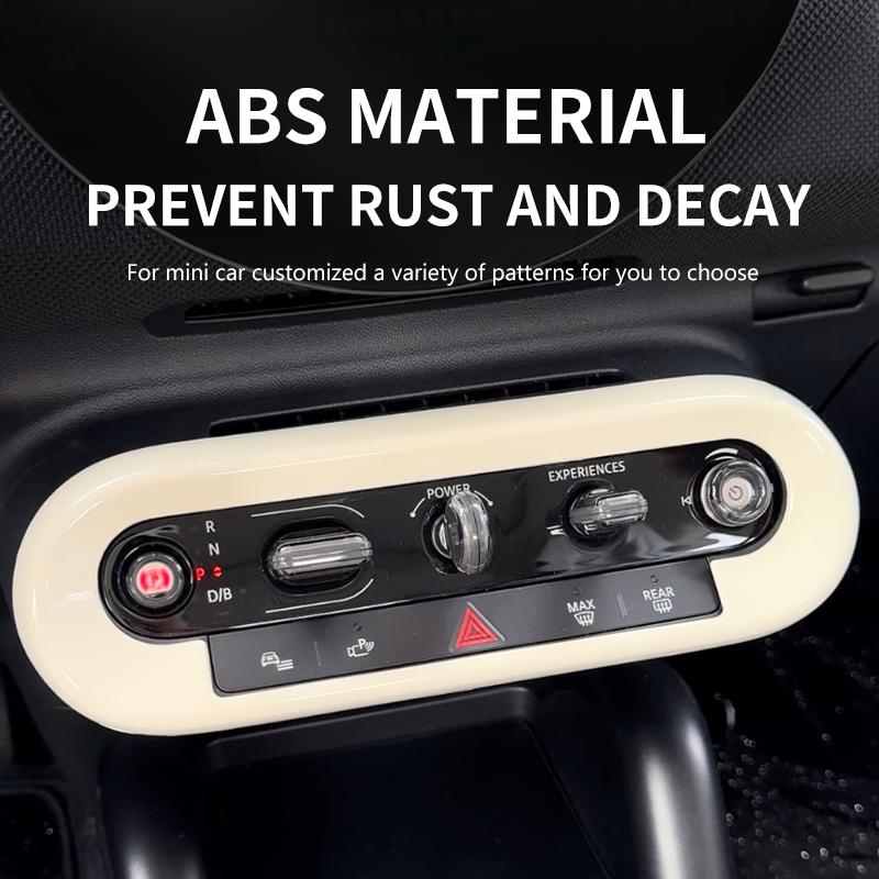 Zentrales Bedienknopf-Panelgehäuse für BMW MINI Cooper E/SE J01 J05 U25 F65 F66 F67 Countryman Auto-Innenraum-Dekorationsabdeckung
