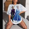 Women's T-Shirt Animal Cat Pattern Retro Fashion Classic Short-Sleeved Round Neck Women Summer Clothing