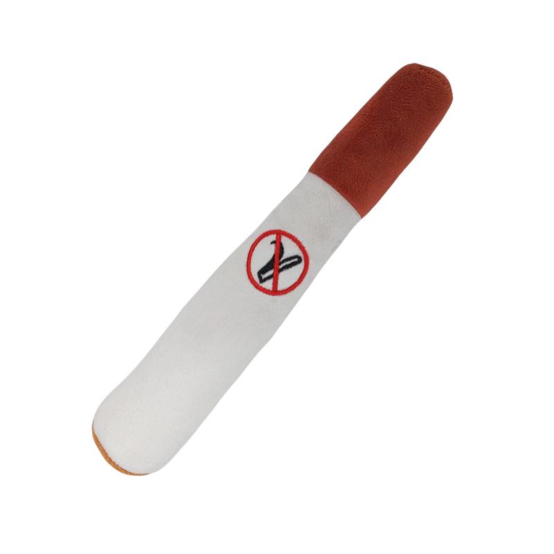 Hot Selling White Cigarette Pet Plush Sound Toy, Bite Resistant Toy, Interactive Dog Toy Dogs Cigar