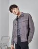 Veste pour homme en suède et velours style britannique, Automne/Hiver, Décontractée et élégante, Toucher haut de gamme, Coupe-vent à revers, Veste de coach