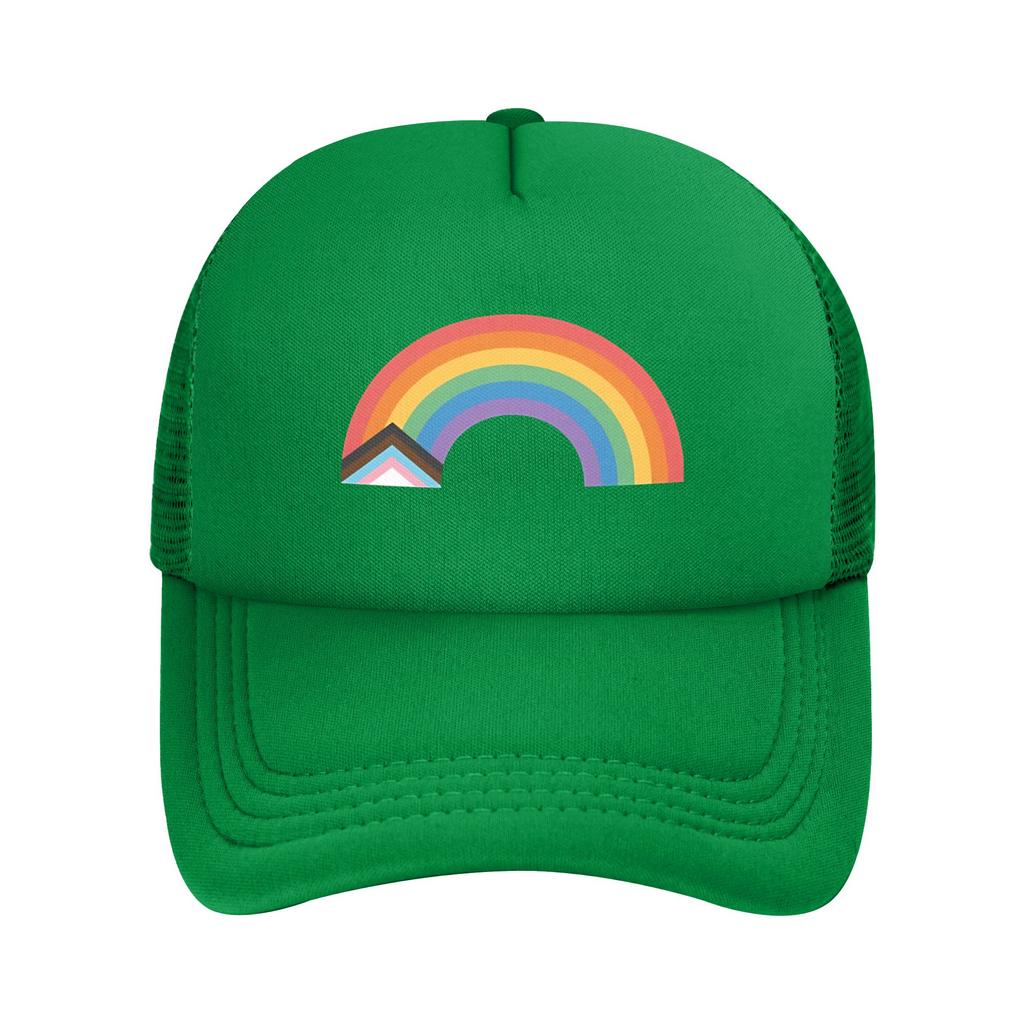 LGBT Rainbow Gay Pride Trucker Cap Unisex HipHop Mesh Baseball Caps Polyester Adjustable Golf Hats