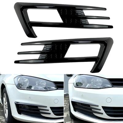 For Volkswagen VW Golf 7 MK7 2013 2014 2015 2016 Car Front Bumper Splitter Canards Fog Light Lamp Cover Trim Accessories