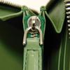Used 9896 Long Zip Wallet 66A590 7940 Green Two-Tone Zip Around Gancini Black Men's from Japan AUTHENTIC