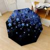 Starry Night Sky Automatic Folding Umbrella Compact Lightweight For Outdoor Adventures And Festive Giftingt109