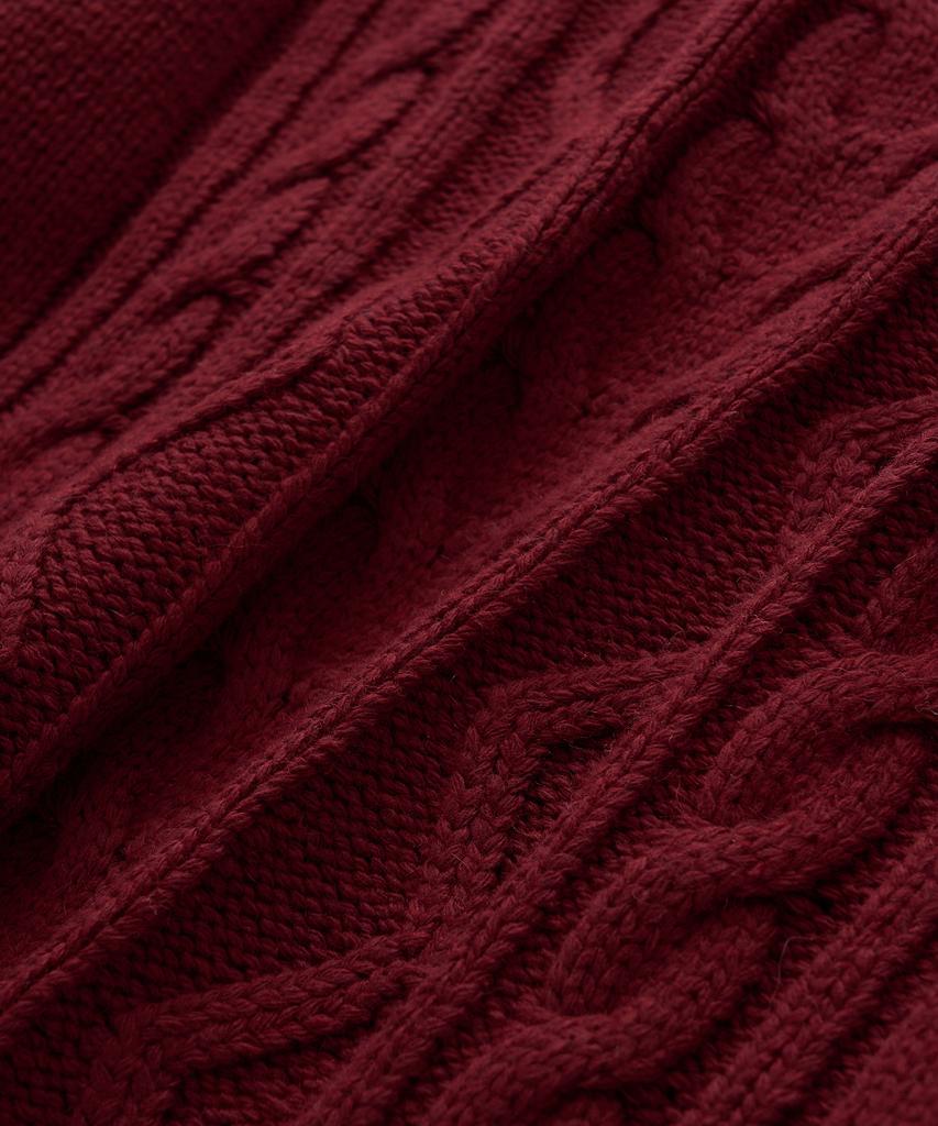 Pilpeu Cable Classic Knit 30(Deep Red)