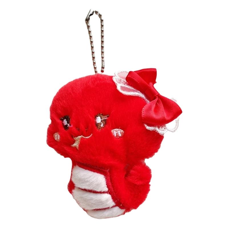 

Практичный Прочный Плюшевый Пищащий Змея Игрушка Брелок Мягкие и Красочные Дизайны для Детей Подростков и Любителей Животных Используйте красный