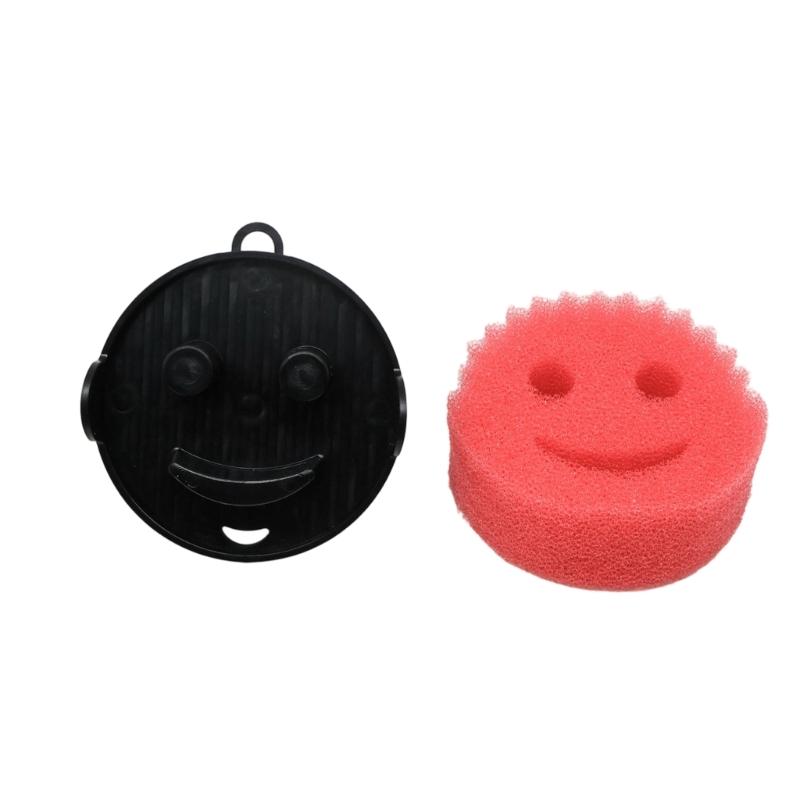 Spugne Pulizia Viso Sorridente Divertenti Senza Graffi Con Alta Presa Magnetica Spugna da Cucina Per Conservazione nel Lavello e Facile Accesso